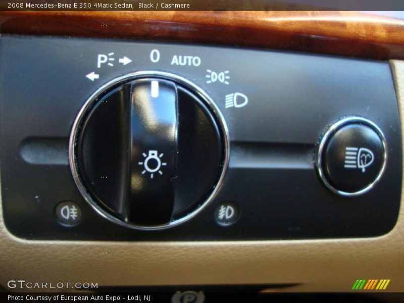 Black / Cashmere 2008 Mercedes-Benz E 350 4Matic Sedan