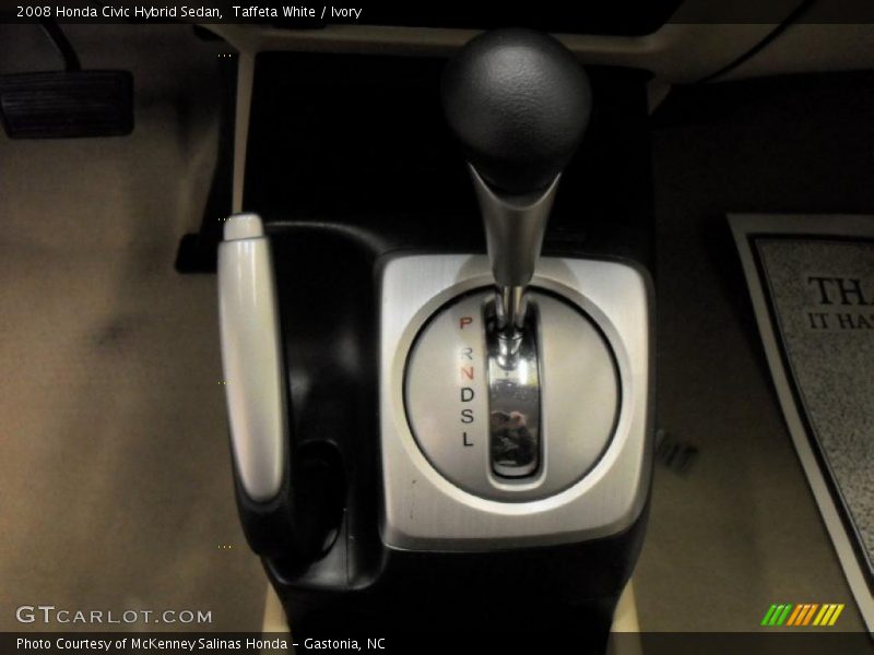Taffeta White / Ivory 2008 Honda Civic Hybrid Sedan