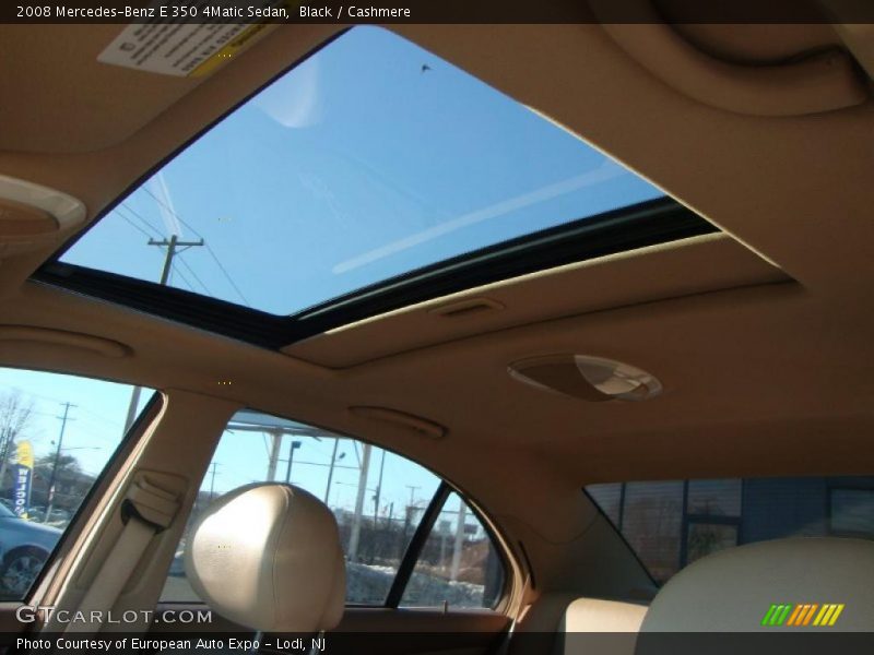 Black / Cashmere 2008 Mercedes-Benz E 350 4Matic Sedan