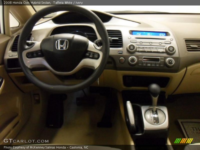 Taffeta White / Ivory 2008 Honda Civic Hybrid Sedan