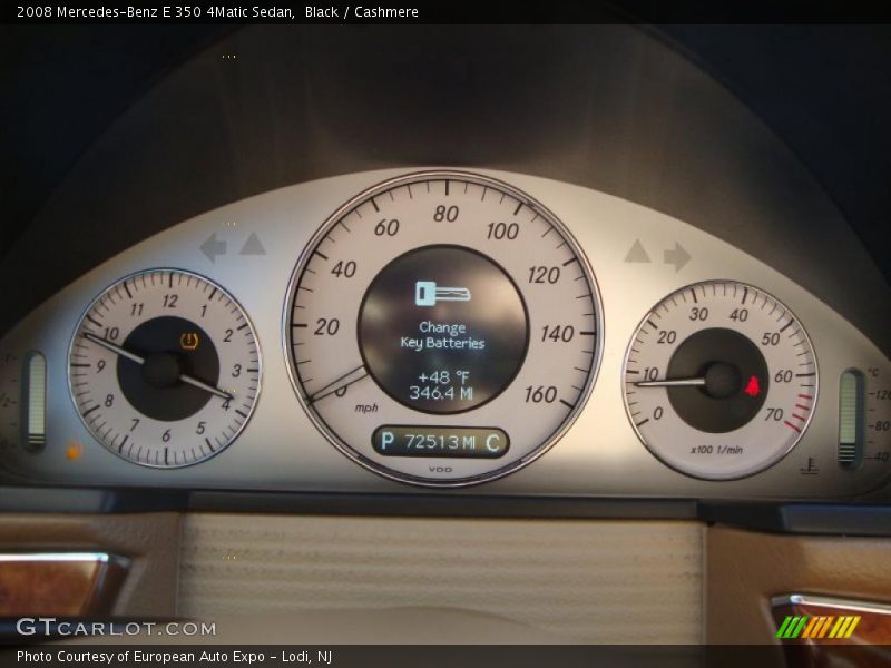 Black / Cashmere 2008 Mercedes-Benz E 350 4Matic Sedan