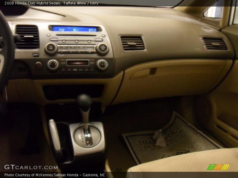 Taffeta White / Ivory 2008 Honda Civic Hybrid Sedan