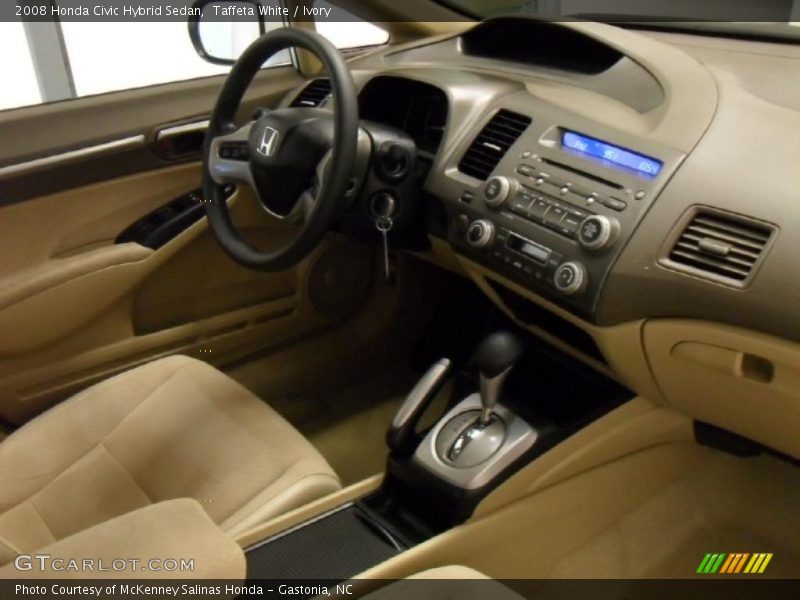 Taffeta White / Ivory 2008 Honda Civic Hybrid Sedan