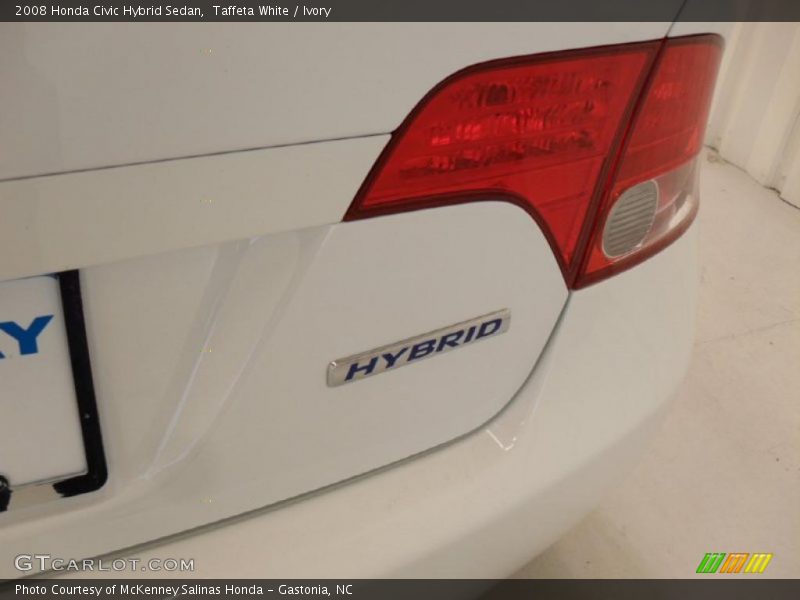 Taffeta White / Ivory 2008 Honda Civic Hybrid Sedan