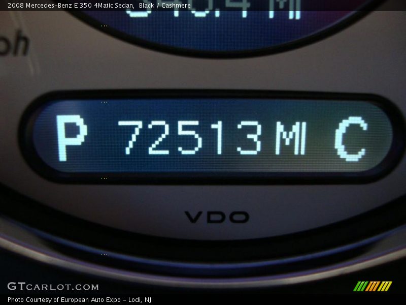Black / Cashmere 2008 Mercedes-Benz E 350 4Matic Sedan
