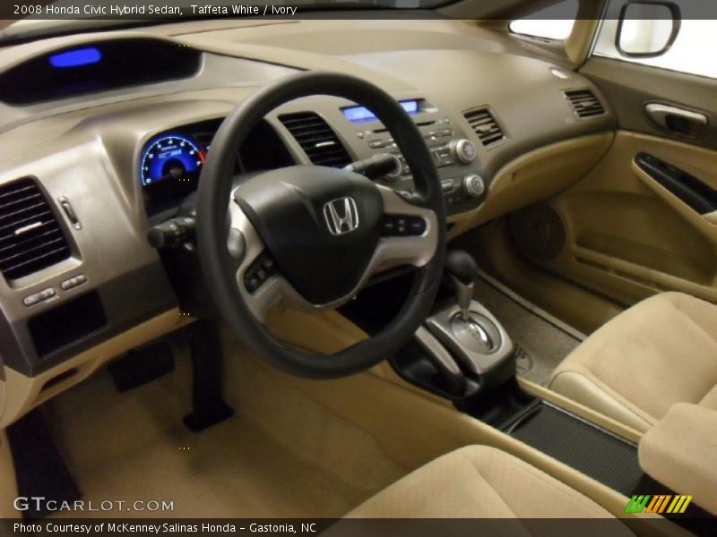 Taffeta White / Ivory 2008 Honda Civic Hybrid Sedan