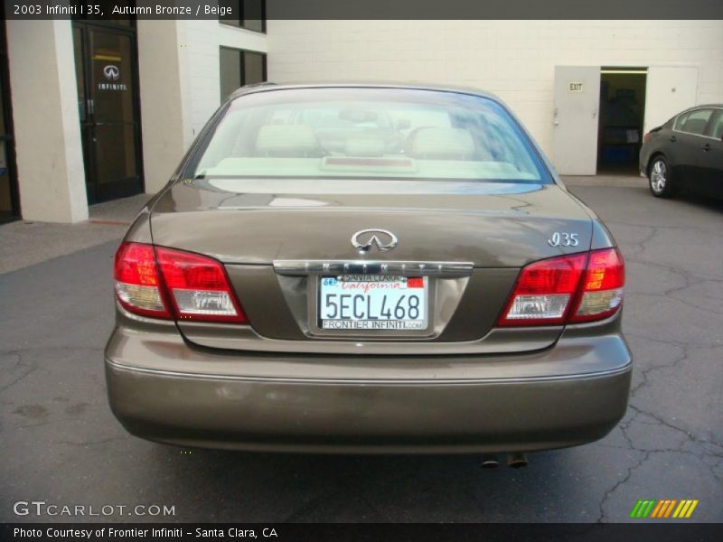 Autumn Bronze / Beige 2003 Infiniti I 35