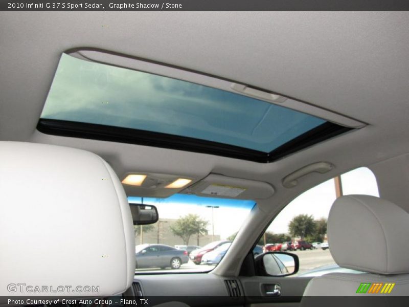 Sunroof of 2010 G 37 S Sport Sedan