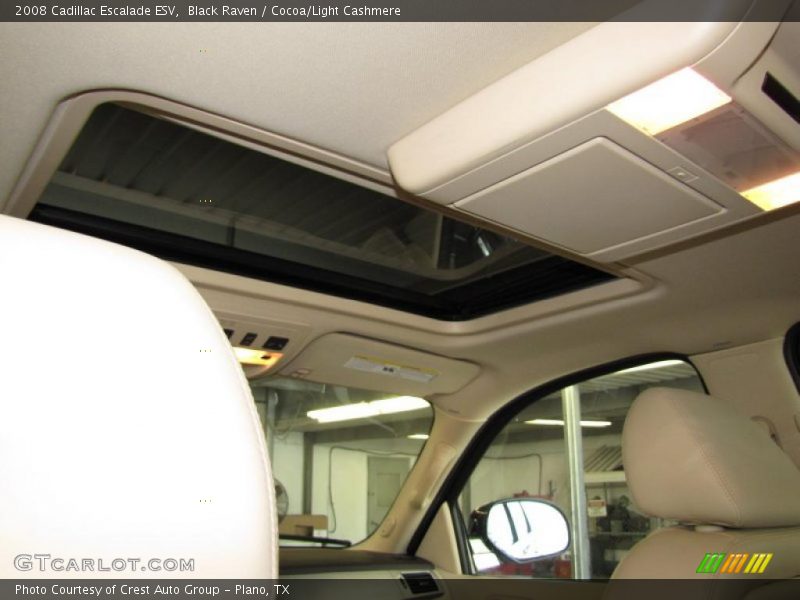 Black Raven / Cocoa/Light Cashmere 2008 Cadillac Escalade ESV
