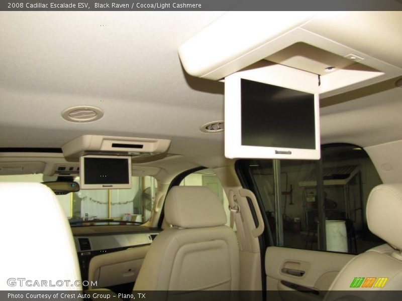 Black Raven / Cocoa/Light Cashmere 2008 Cadillac Escalade ESV