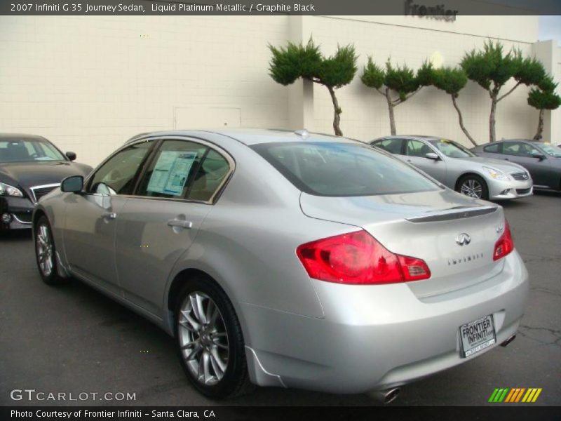 Liquid Platinum Metallic / Graphite Black 2007 Infiniti G 35 Journey Sedan