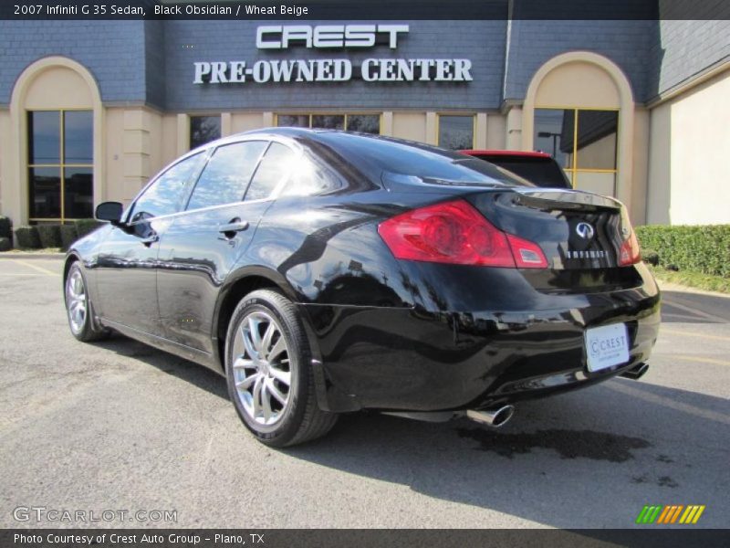 Black Obsidian / Wheat Beige 2007 Infiniti G 35 Sedan