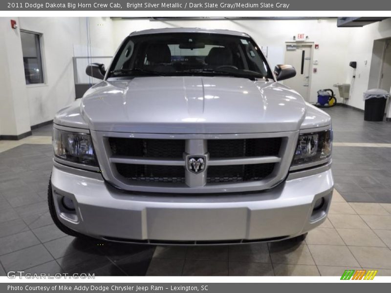 Bright Silver Metallic / Dark Slate Gray/Medium Slate Gray 2011 Dodge Dakota Big Horn Crew Cab