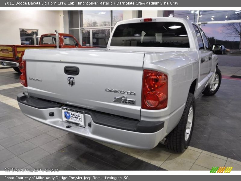 Bright Silver Metallic / Dark Slate Gray/Medium Slate Gray 2011 Dodge Dakota Big Horn Crew Cab