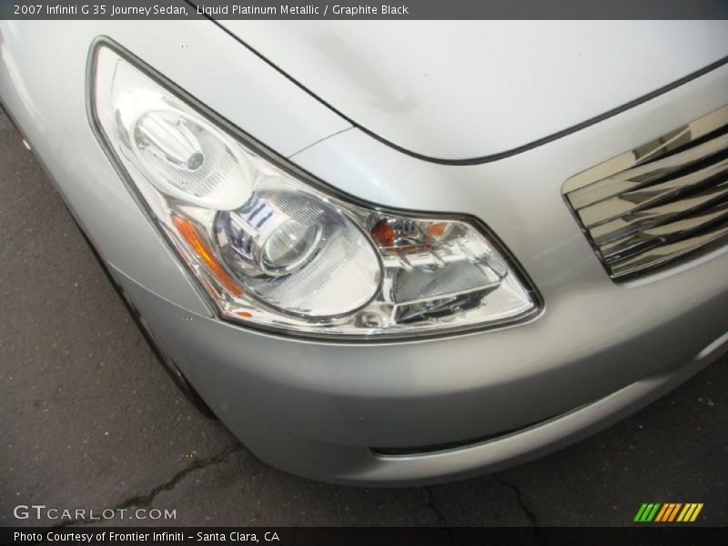 Liquid Platinum Metallic / Graphite Black 2007 Infiniti G 35 Journey Sedan