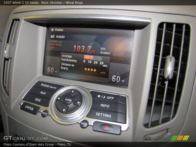 Black Obsidian / Wheat Beige 2007 Infiniti G 35 Sedan
