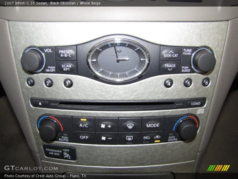 Black Obsidian / Wheat Beige 2007 Infiniti G 35 Sedan