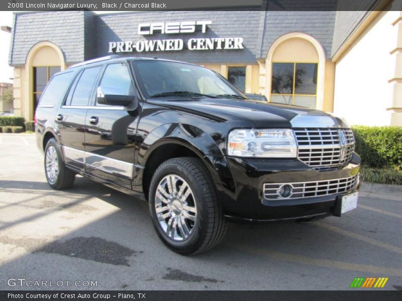 Black / Charcoal Black 2008 Lincoln Navigator Luxury