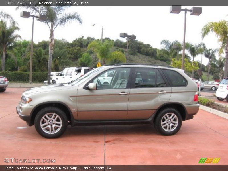 Kalahari Beige Metallic / Beige 2004 BMW X5 3.0i