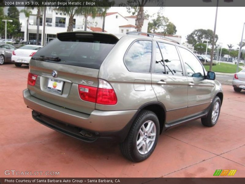 Kalahari Beige Metallic / Beige 2004 BMW X5 3.0i