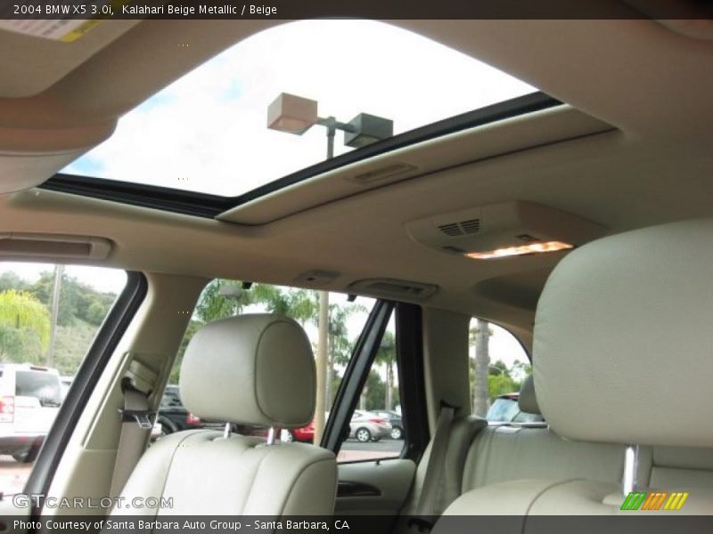 Kalahari Beige Metallic / Beige 2004 BMW X5 3.0i