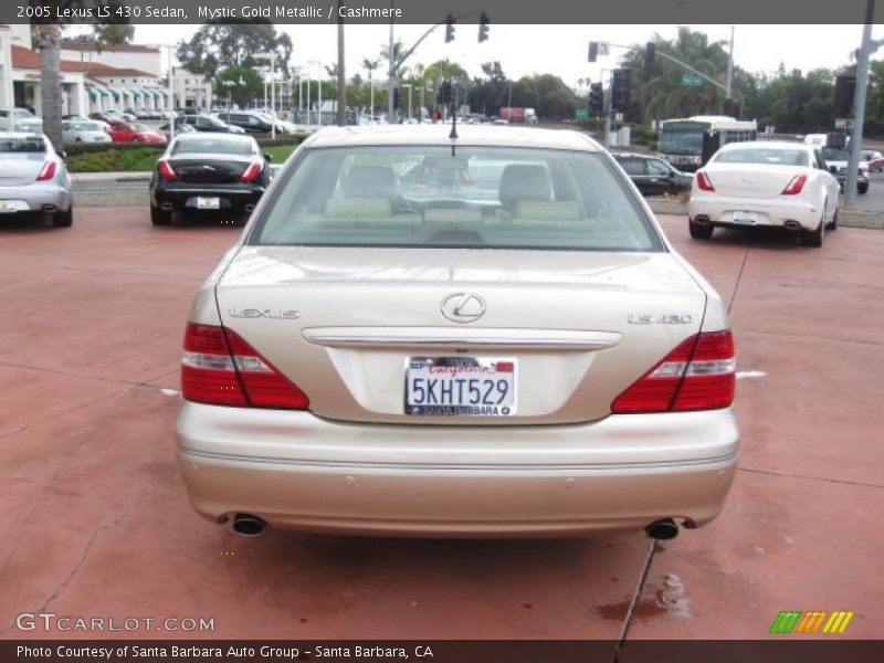 Mystic Gold Metallic / Cashmere 2005 Lexus LS 430 Sedan