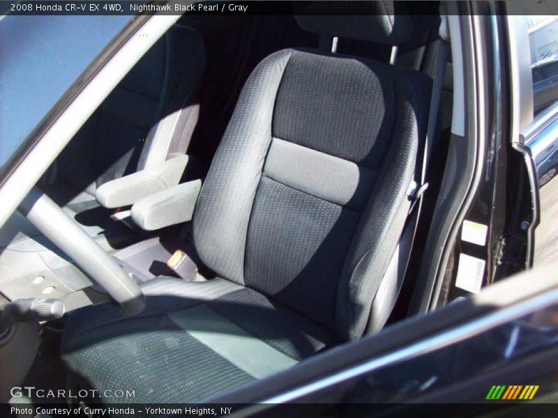 Nighthawk Black Pearl / Gray 2008 Honda CR-V EX 4WD