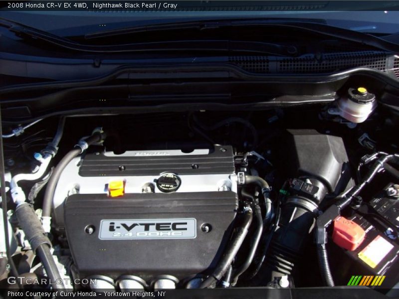 Nighthawk Black Pearl / Gray 2008 Honda CR-V EX 4WD