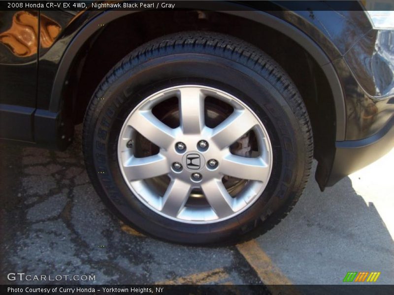 Nighthawk Black Pearl / Gray 2008 Honda CR-V EX 4WD
