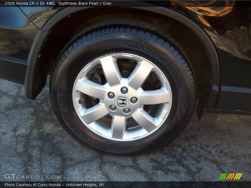 Nighthawk Black Pearl / Gray 2008 Honda CR-V EX 4WD