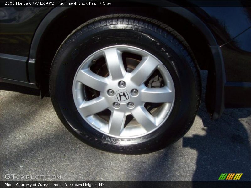 Nighthawk Black Pearl / Gray 2008 Honda CR-V EX 4WD