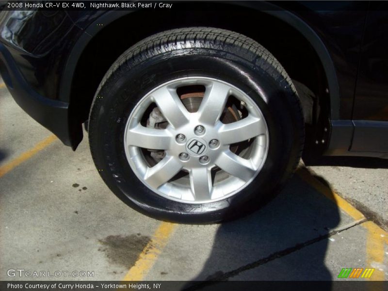 Nighthawk Black Pearl / Gray 2008 Honda CR-V EX 4WD