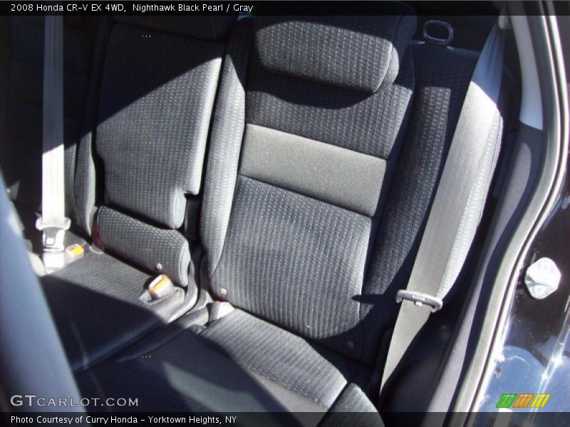 Nighthawk Black Pearl / Gray 2008 Honda CR-V EX 4WD