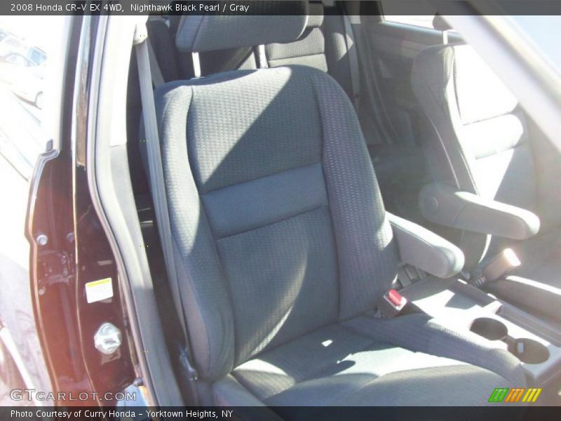 Nighthawk Black Pearl / Gray 2008 Honda CR-V EX 4WD
