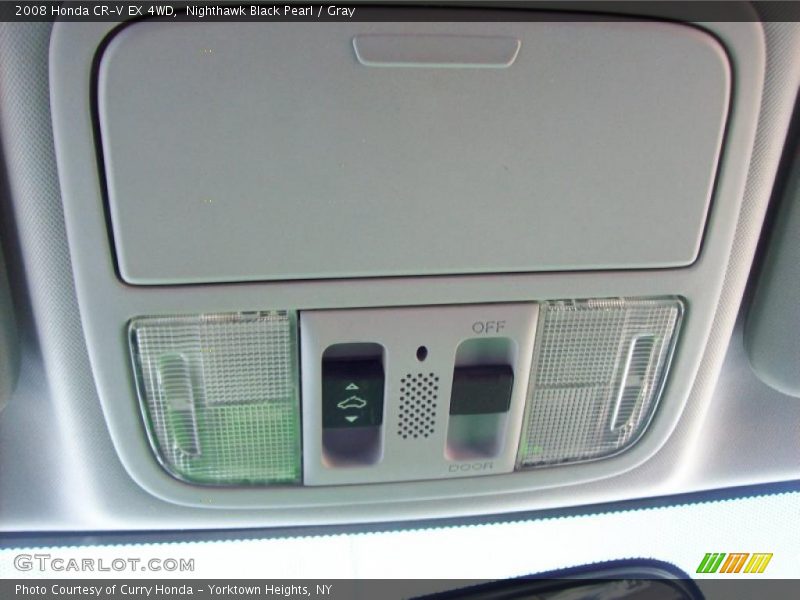 Nighthawk Black Pearl / Gray 2008 Honda CR-V EX 4WD