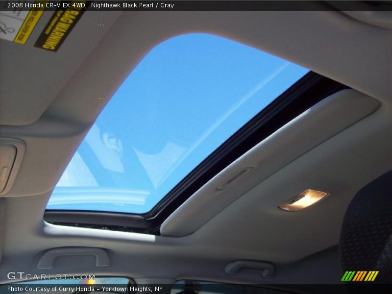 Nighthawk Black Pearl / Gray 2008 Honda CR-V EX 4WD