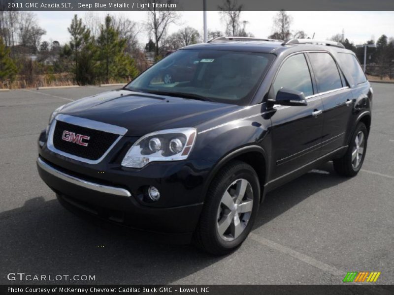 Deep Blue Metallic / Light Titanium 2011 GMC Acadia SLT