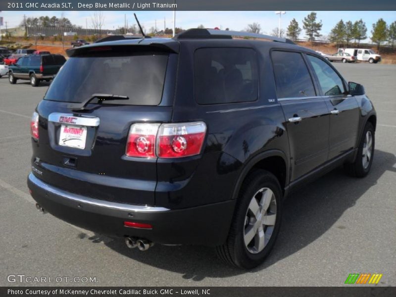 Deep Blue Metallic / Light Titanium 2011 GMC Acadia SLT