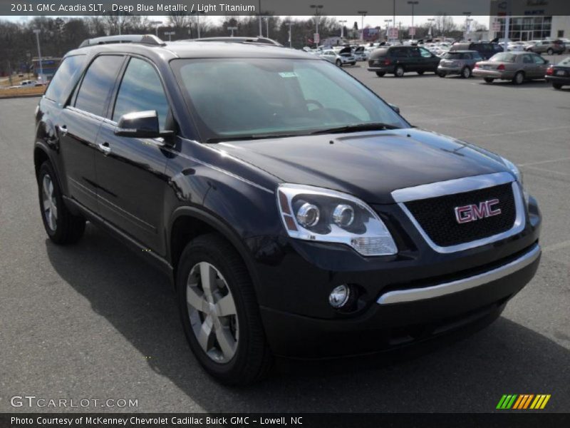 Deep Blue Metallic / Light Titanium 2011 GMC Acadia SLT