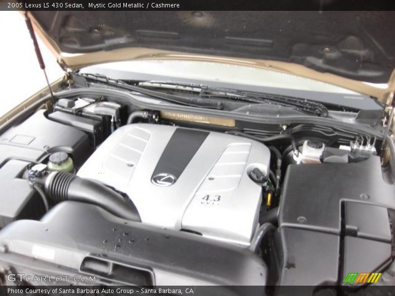 Mystic Gold Metallic / Cashmere 2005 Lexus LS 430 Sedan