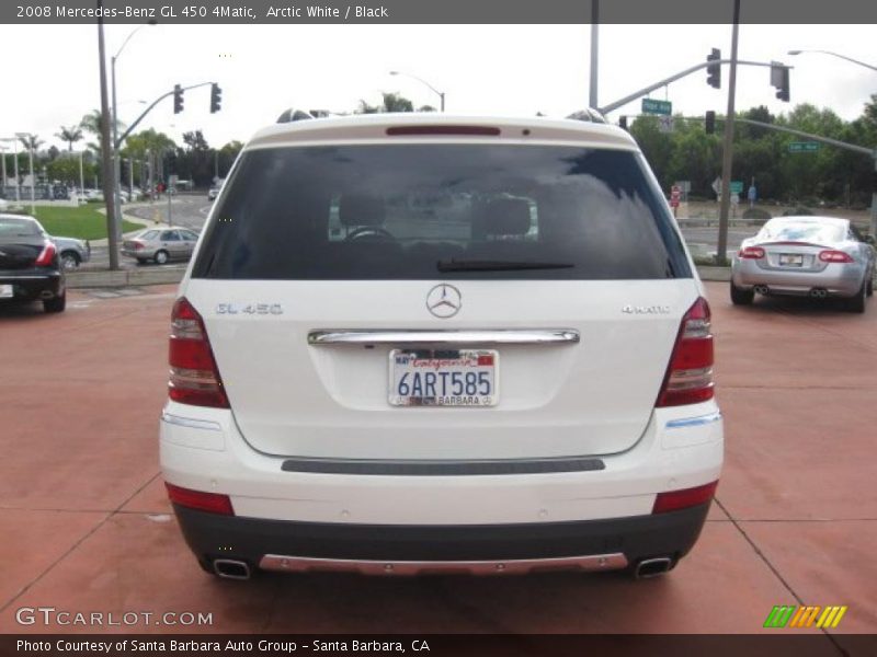 Arctic White / Black 2008 Mercedes-Benz GL 450 4Matic