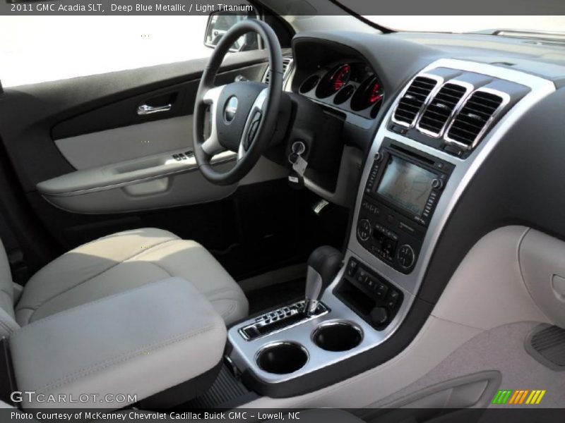 Deep Blue Metallic / Light Titanium 2011 GMC Acadia SLT