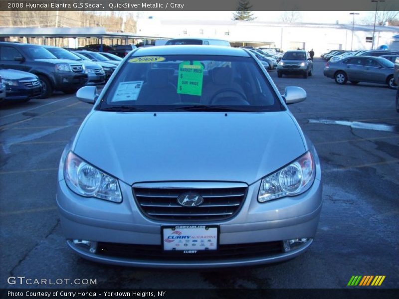 QuickSilver Metallic / Gray 2008 Hyundai Elantra GLS Sedan