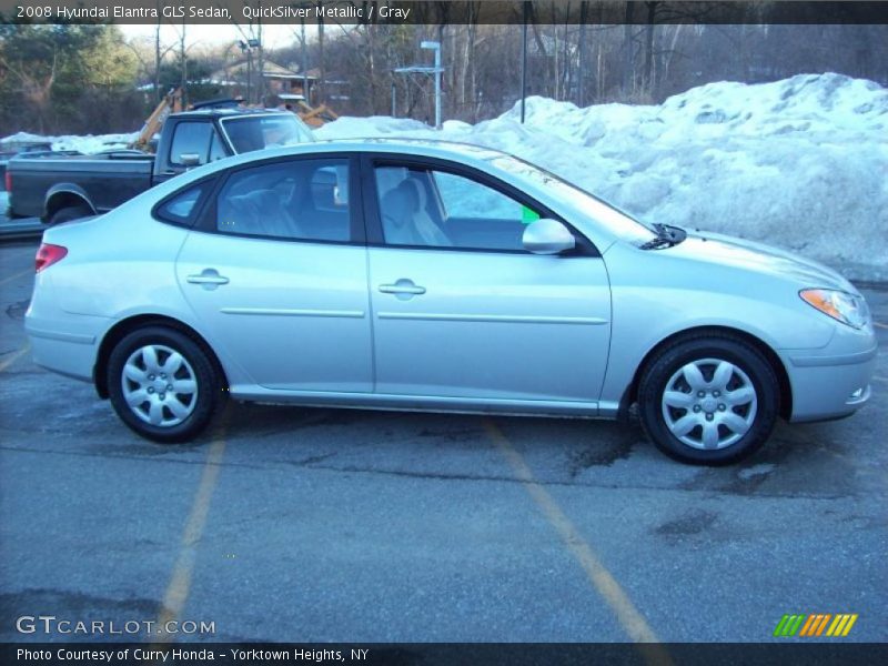 QuickSilver Metallic / Gray 2008 Hyundai Elantra GLS Sedan