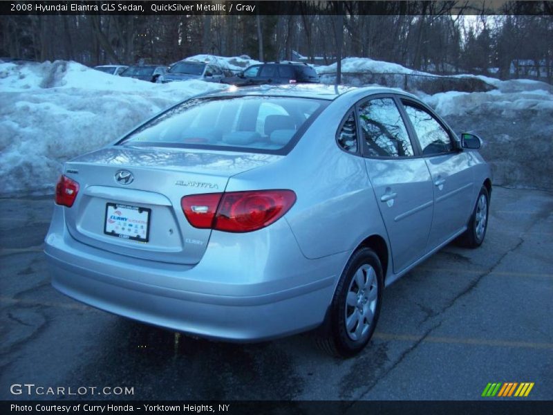 QuickSilver Metallic / Gray 2008 Hyundai Elantra GLS Sedan