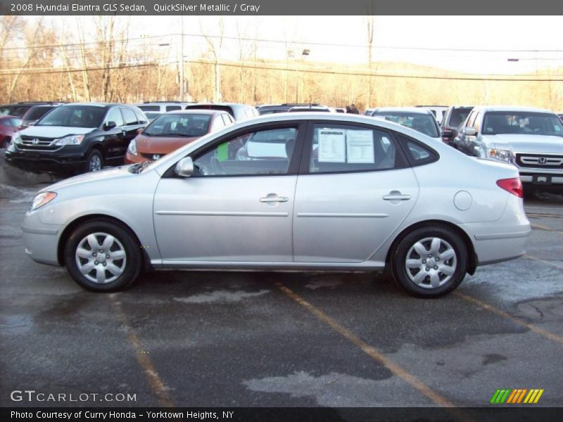 QuickSilver Metallic / Gray 2008 Hyundai Elantra GLS Sedan