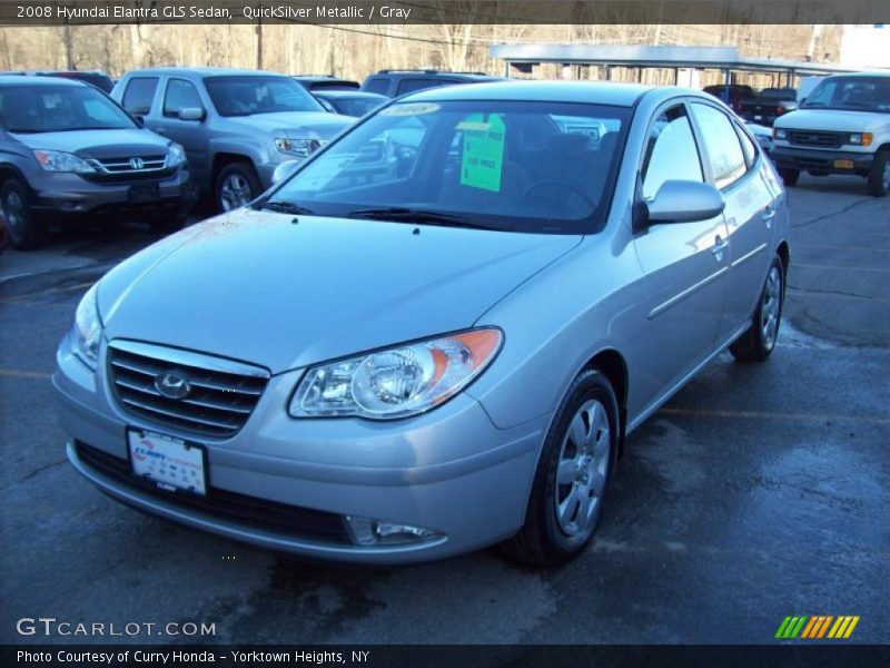 QuickSilver Metallic / Gray 2008 Hyundai Elantra GLS Sedan