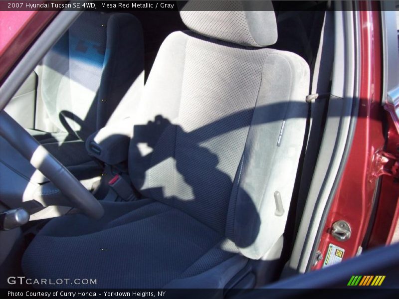 Mesa Red Metallic / Gray 2007 Hyundai Tucson SE 4WD
