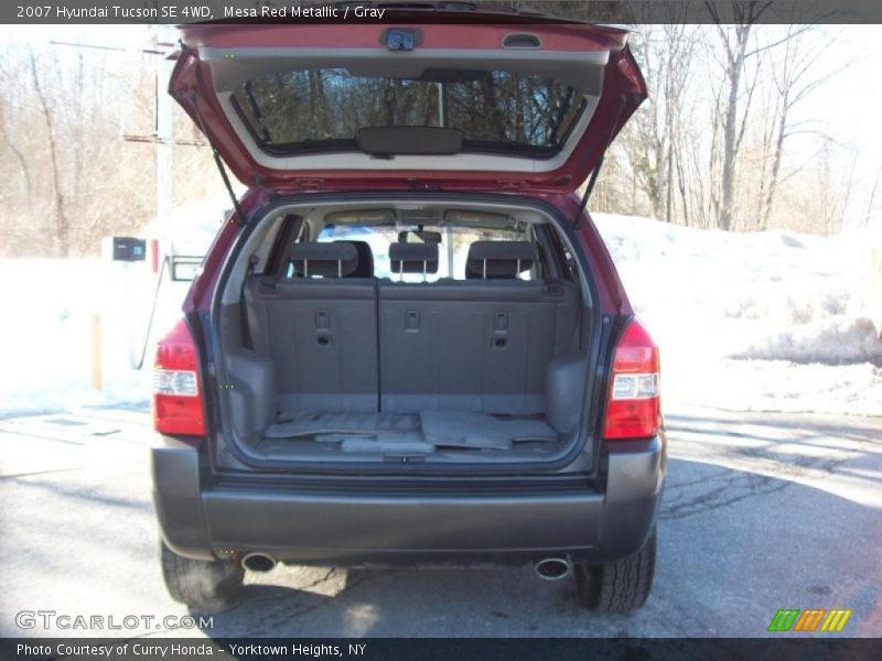 Mesa Red Metallic / Gray 2007 Hyundai Tucson SE 4WD