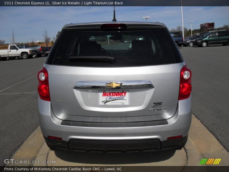 Silver Ice Metallic / Light Titanium/Jet Black 2011 Chevrolet Equinox LS